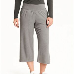 Athleta Gray Wide Leg Cropped Pants Size Small